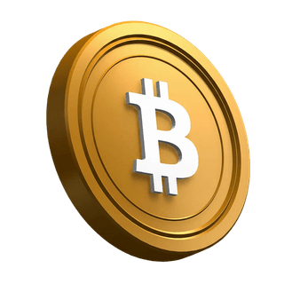 Moneta Bitcoin (BTC) obliqua nell'area hero del design